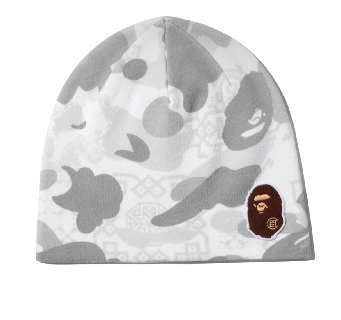 Bape X Clot White Camo Beanie