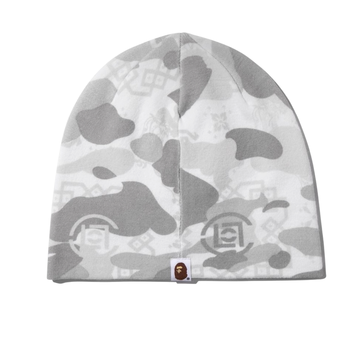 Bape X Clot White Camo Beanie