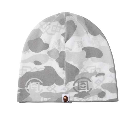 Bape X Clot White Camo Beanie